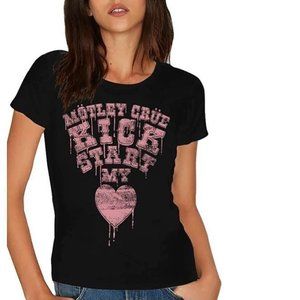 Motley Crue Kick Start My Heart metal rock Official T-Shirt L NWT